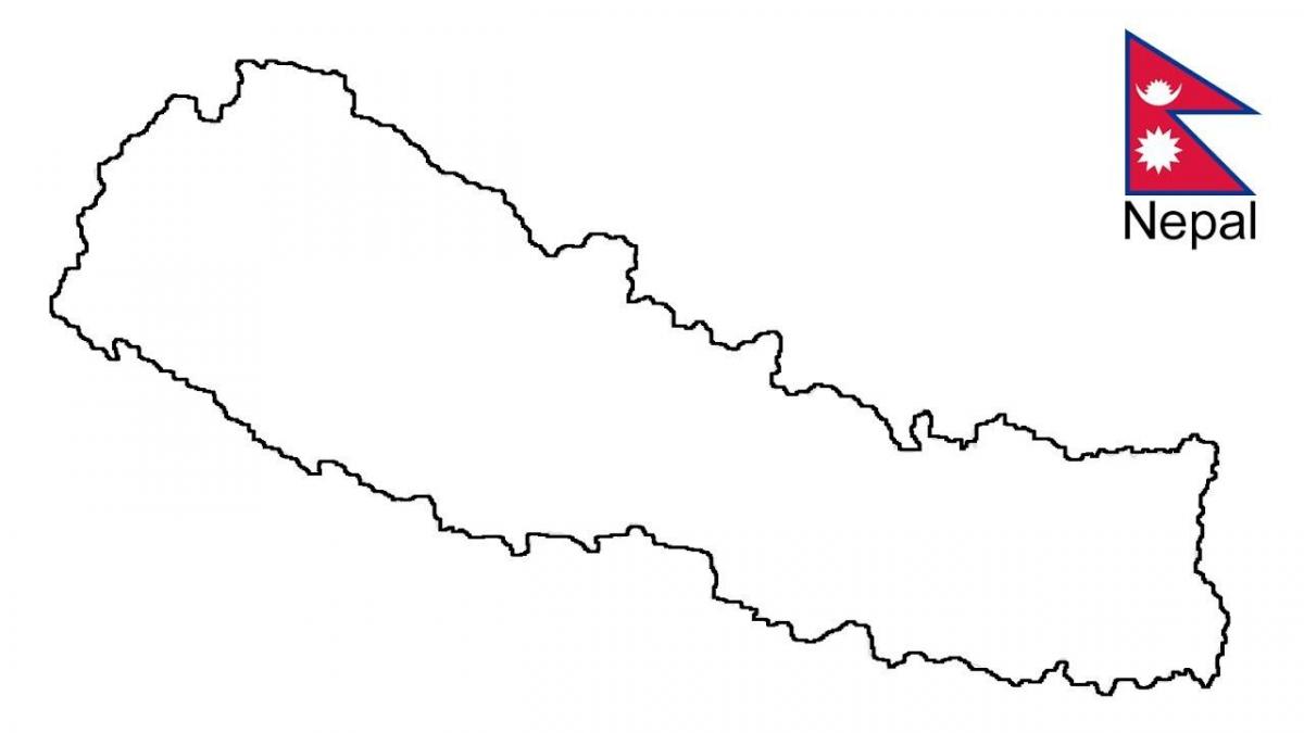 地図を描くネパール