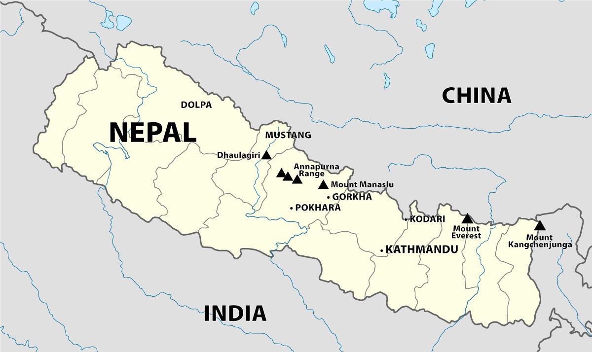 インドネパール地図 インド ネパール国境地図 南アジア アジア