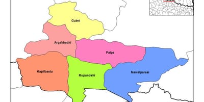 地図rupandehiネパール